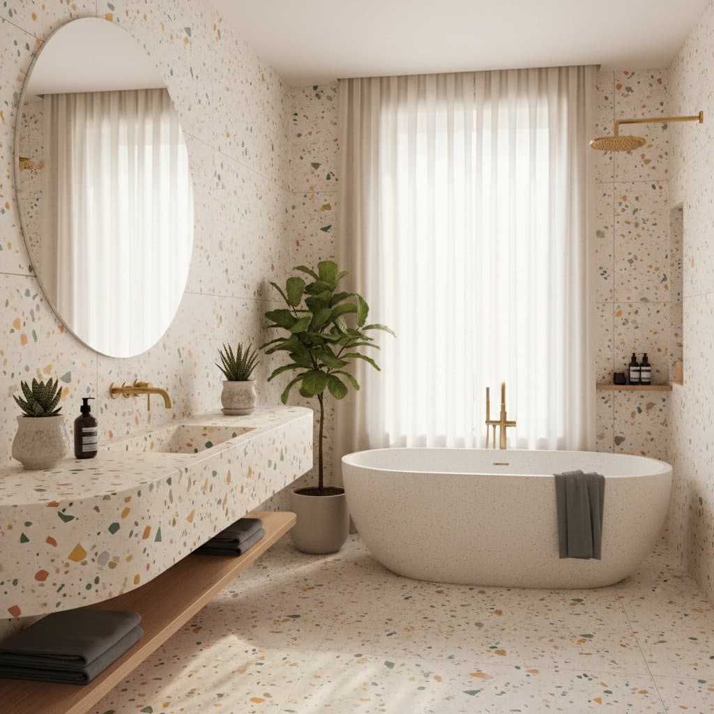 Featured image for Terrazzo Bridges Function and Art in Modern Baths