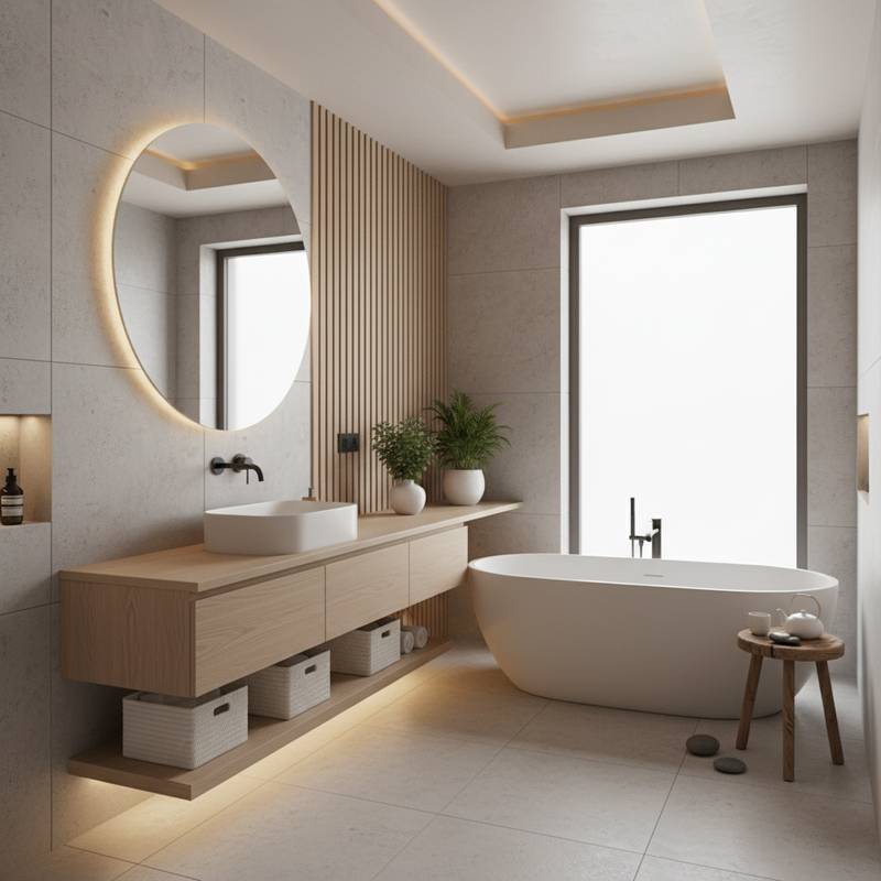 Featured image for Japandi Bathrooms Turn Morning Routines Into Spa Rituals