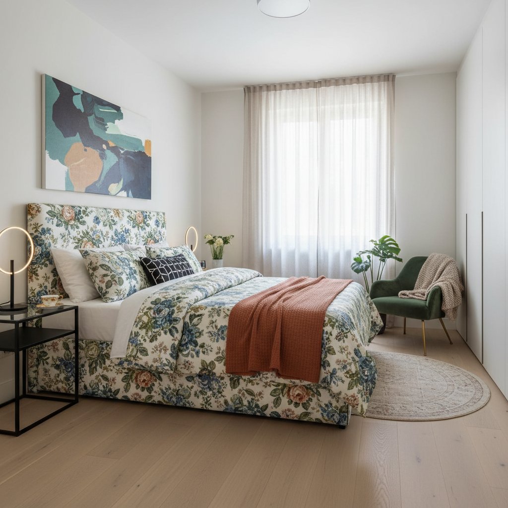 Featured image for Gen Z Mixes Floral Chintz with Modern Edge in Bedrooms