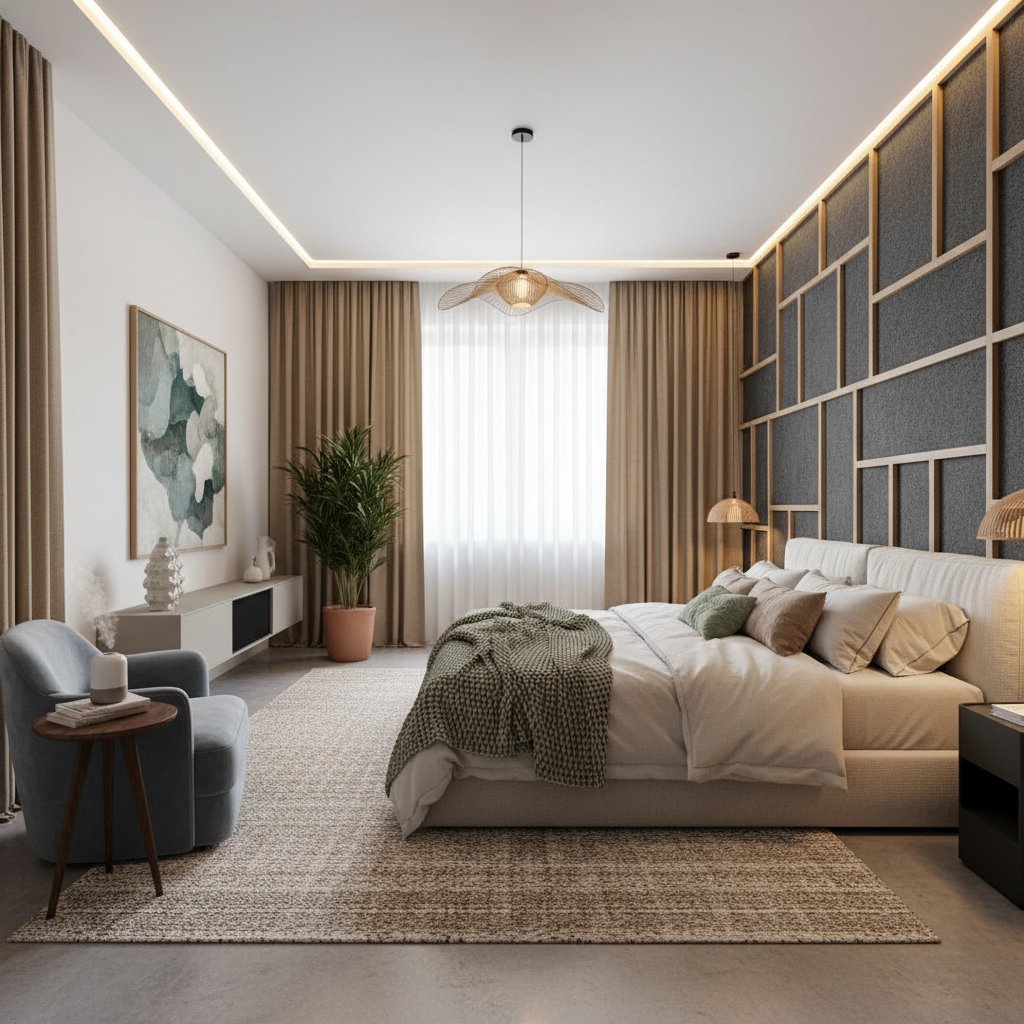 Featured image for Sound-Absorbing Surfaces That Transform Bedroom Calm