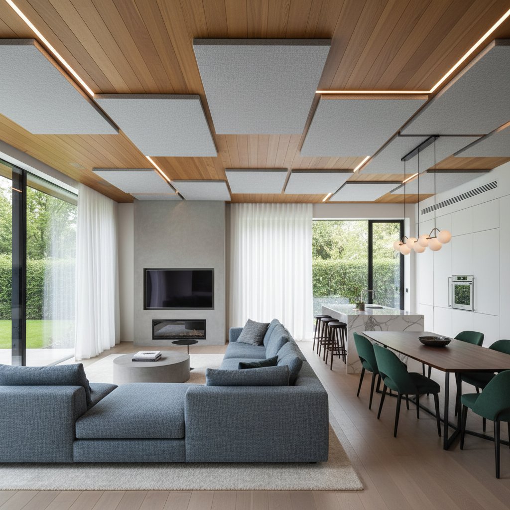 Featured image for How Acoustic Ceilings Transform Noisy Open-Plan Homes