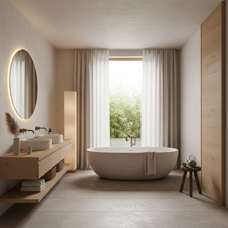 Featured image for Japandi Bathrooms: Where Calm Meets Mindful Design